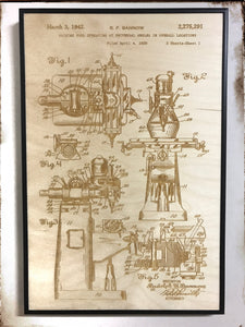 Bridgeport Mill Patent Drawing