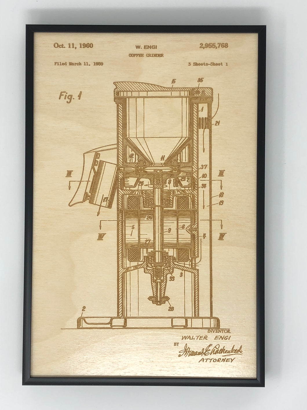 Coffee Grinder Patent Drawing