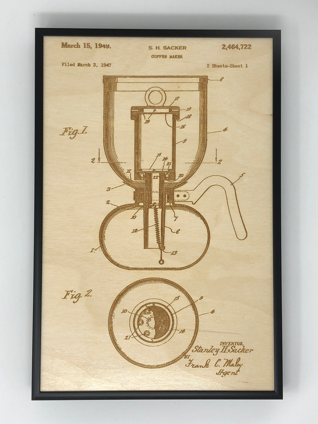 Coffee Maker Patent Drawing