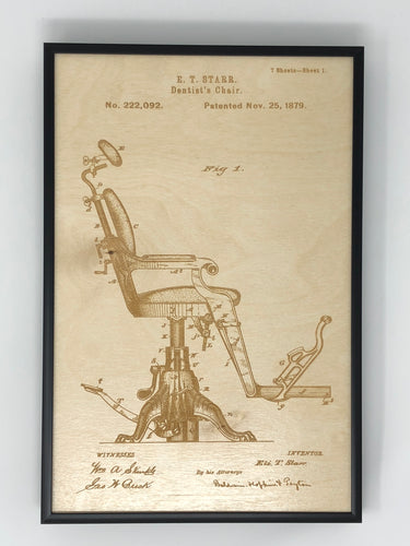 Dentist's Chair Patent Drawing