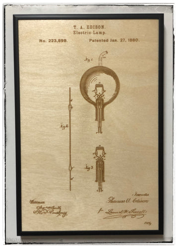 Electric Lamp Patent Drawing