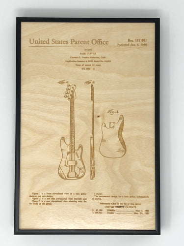 Fender Bass Guitar Patent Drawing