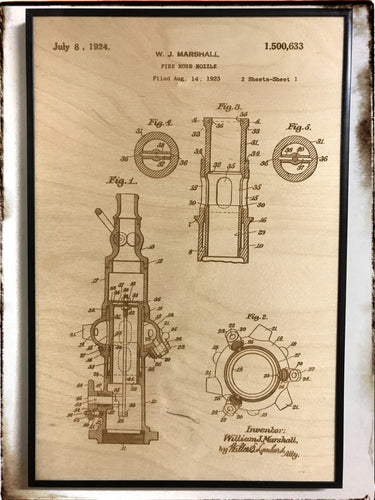 Fire Hose Nozzle Patent Drawing