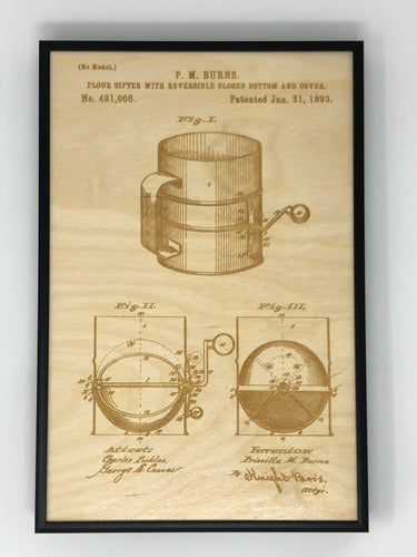 Flour Sifter Patent Drawing