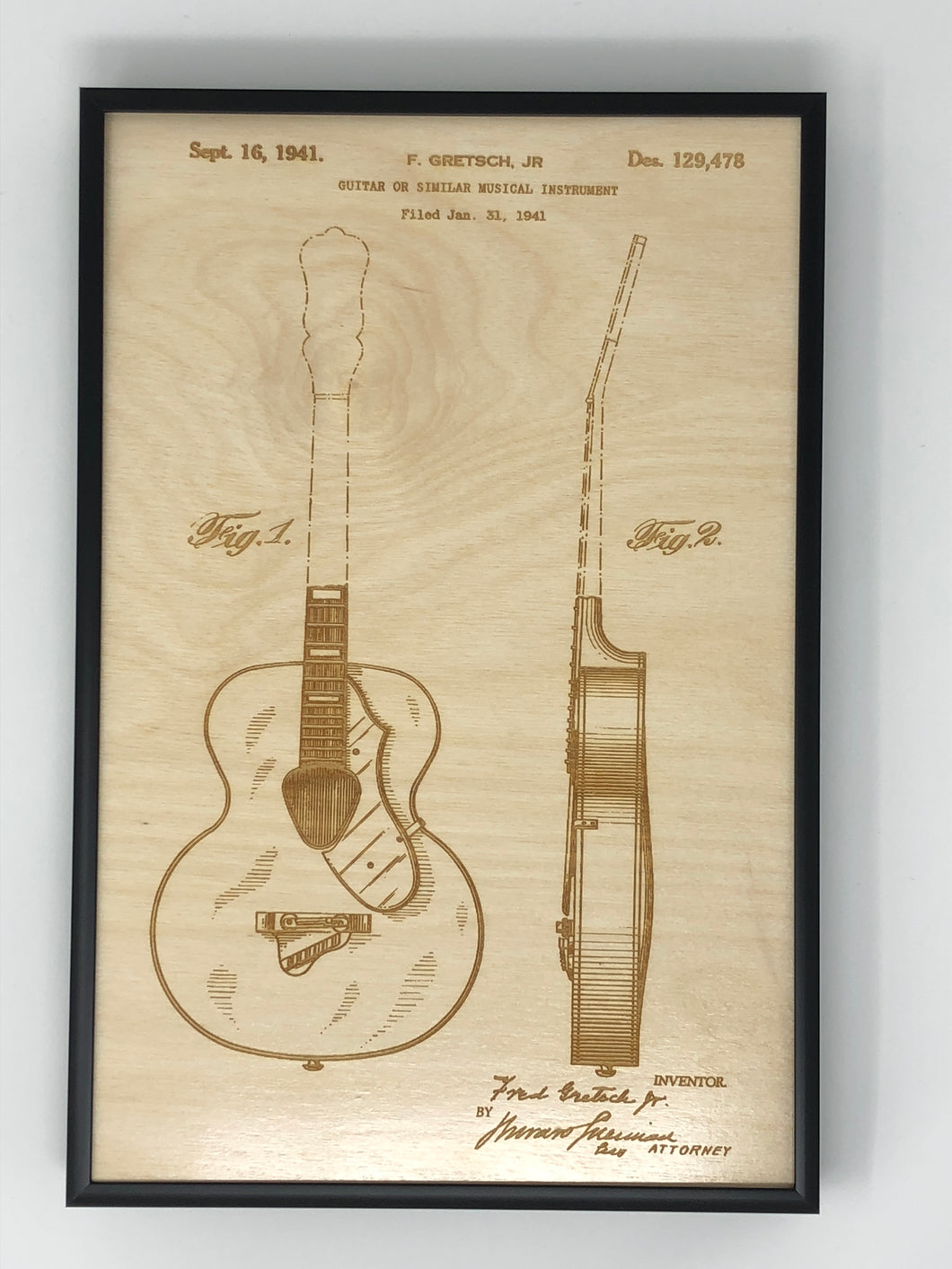 Gretsch Guitar Patent Drawing