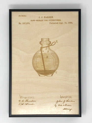 Hand Grenade Fire Extinguisher Patent Drawing