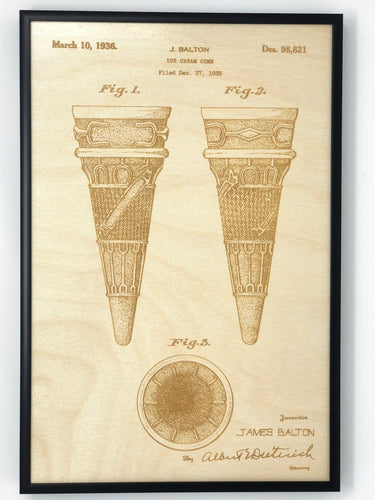 Ice Cream Cone Patent Drawing