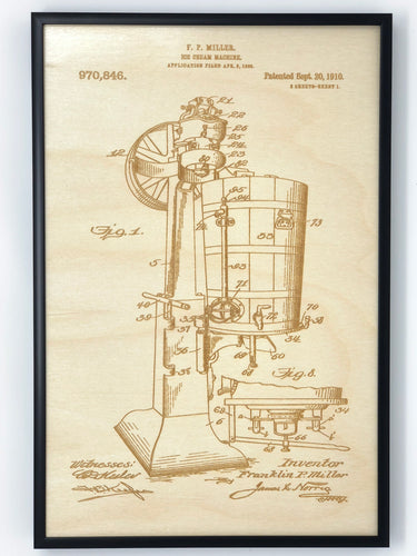 Ice Cream Machine Patent Drawing