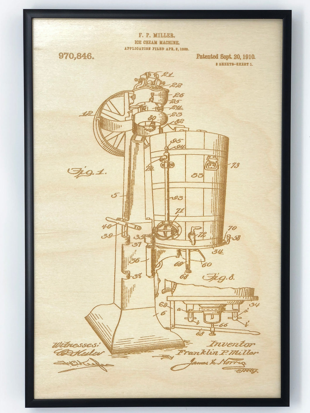 Ice Cream Machine Patent Drawing