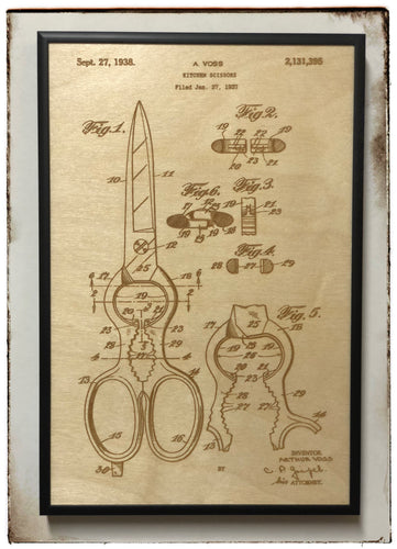 Kitchen Scissors Patent Drawing