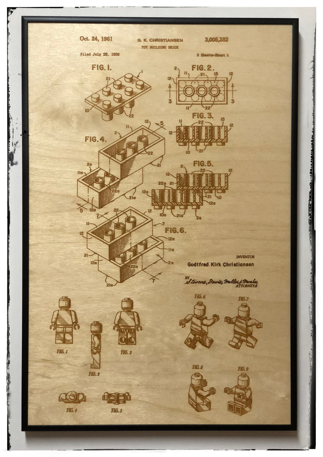 Lego Patent Drawing