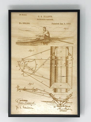 Outrigger Oarlock Patent Drawing