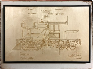 Heisler Locomotive Patent Drawing