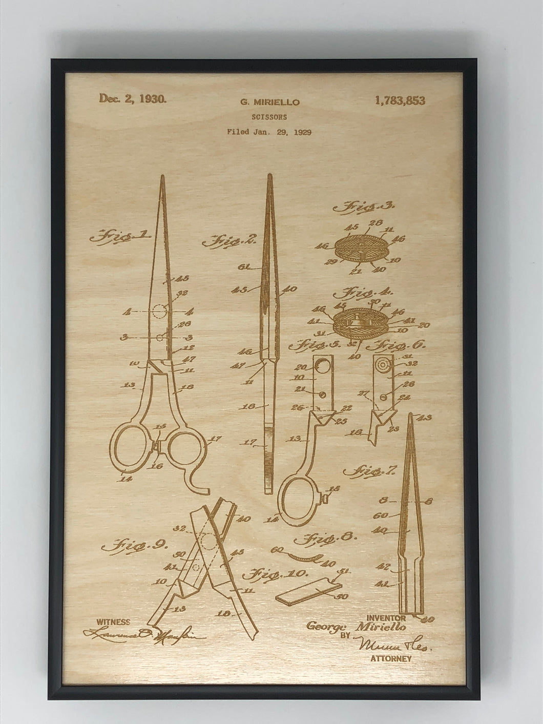 Scissors Patent Drawing