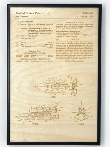 Space Shuttle Patent Drawing