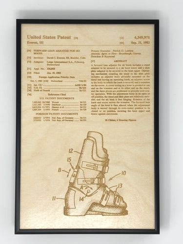 Ski Boot Patent Drawing