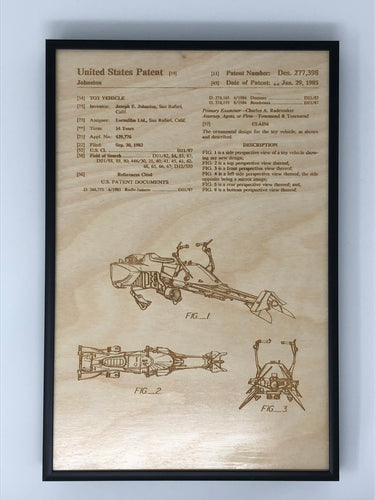 Speeder Bike Patent Drawing