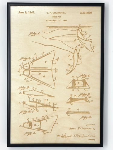 Swim Fin Patent Drawing