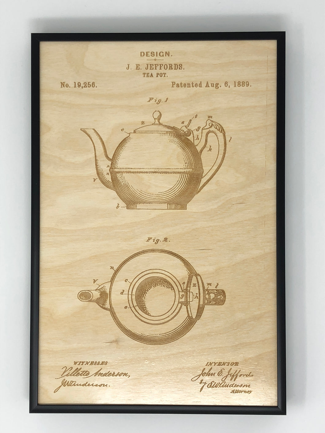 Tea Pot Patent Drawing