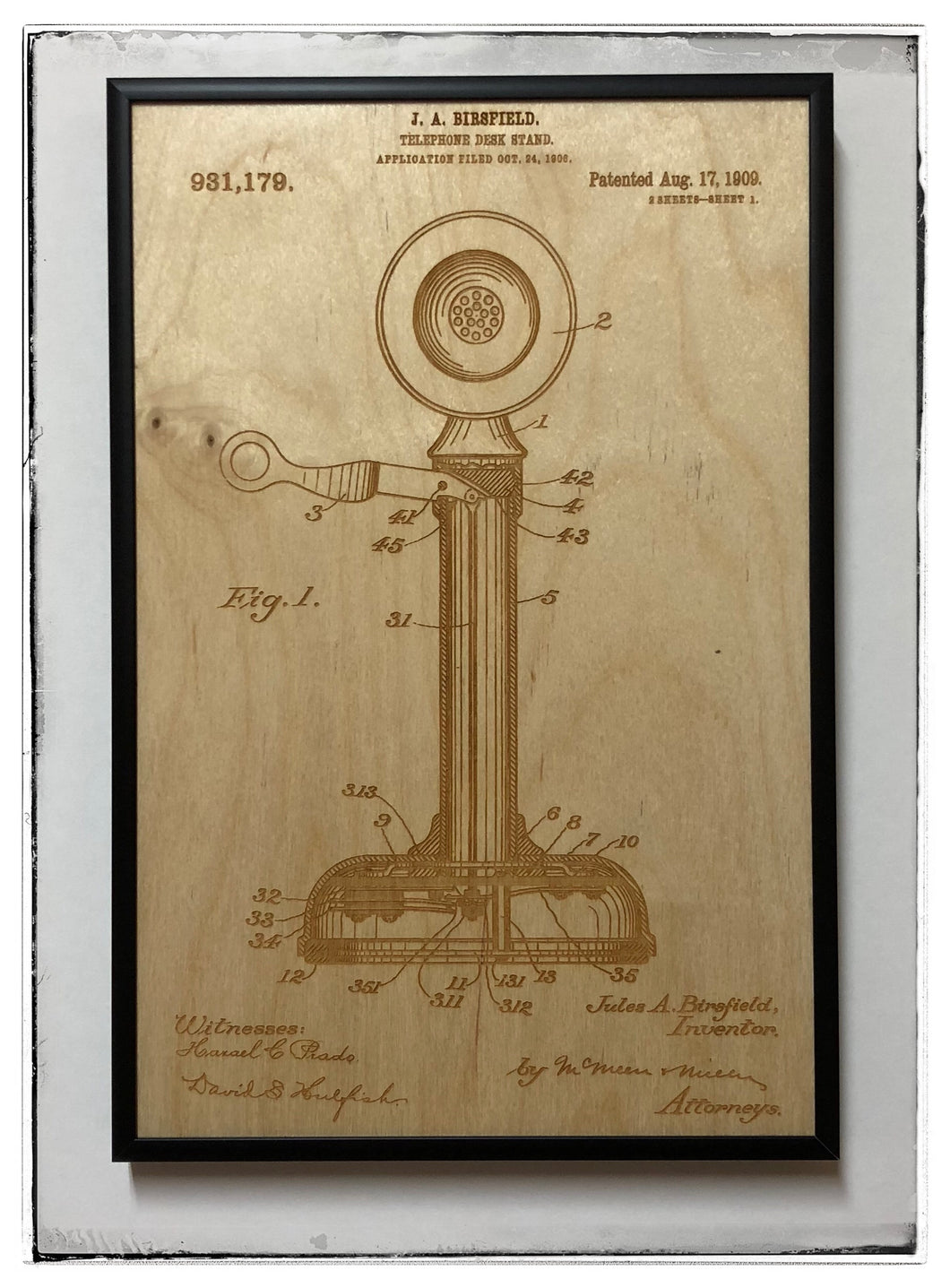 Telephone Patent Drawing