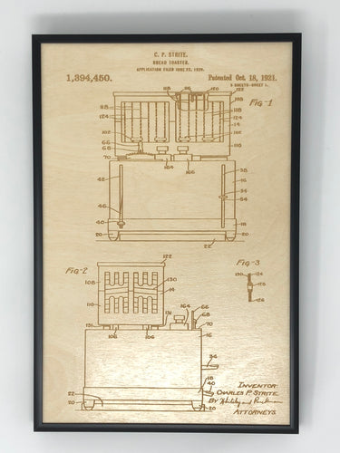 Bread Toaster Patent Drawing