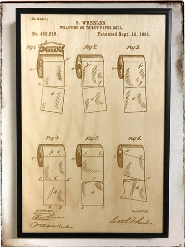 Toilet Paper Roll Dispenser Patent Drawing