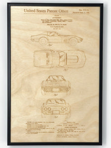 68 Vette Patent Drawing