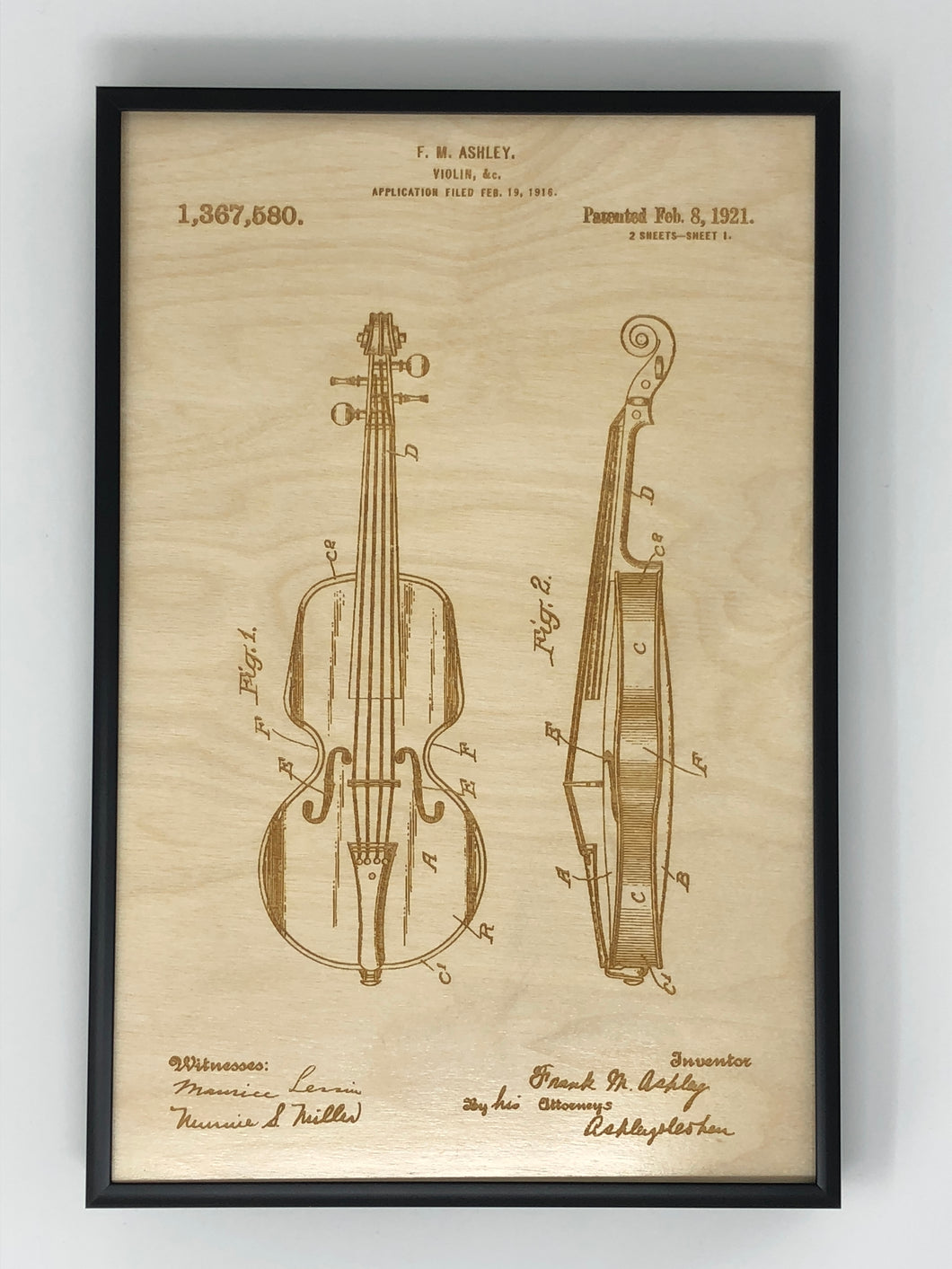 Violin Patent Drawing